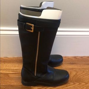 Tall buckle boot